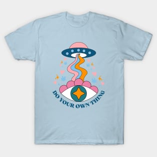 Ufo Psychedelic Aliens T-Shirt